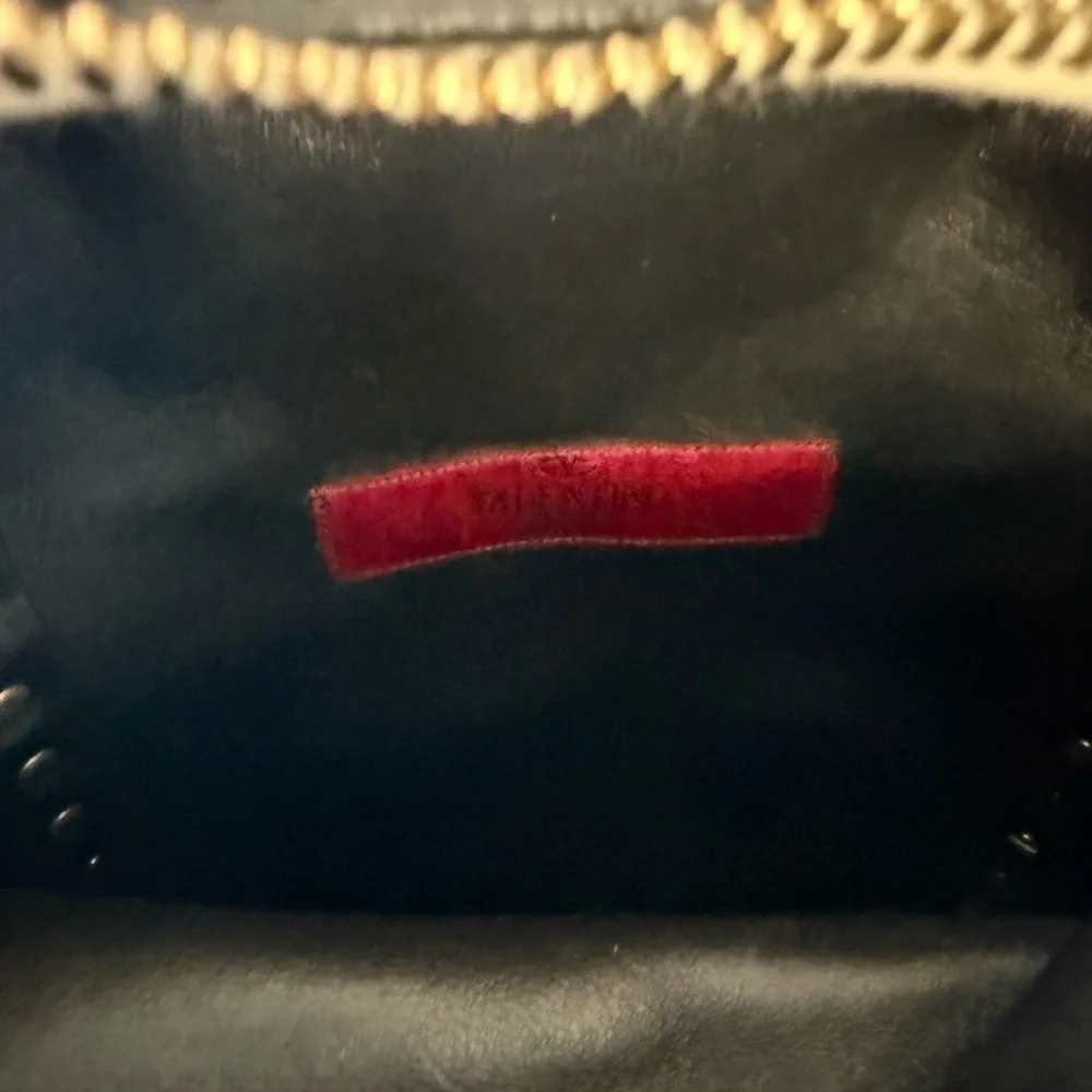 Valentino Garavani Cream and Black Studded mini Backpack - Picture 6 of 7